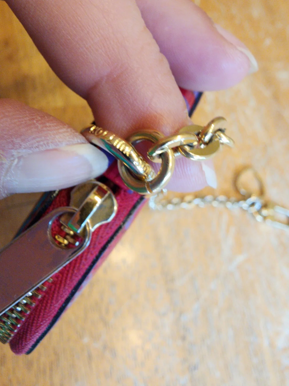 Louis Vuitton Rose Indian Sweet Monogram Vernis Heart Coin Purse